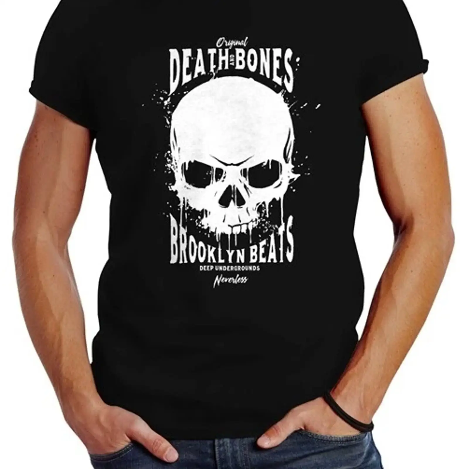 Vintage Fashion Herren - Мужская футболка с логотипом Skull Death