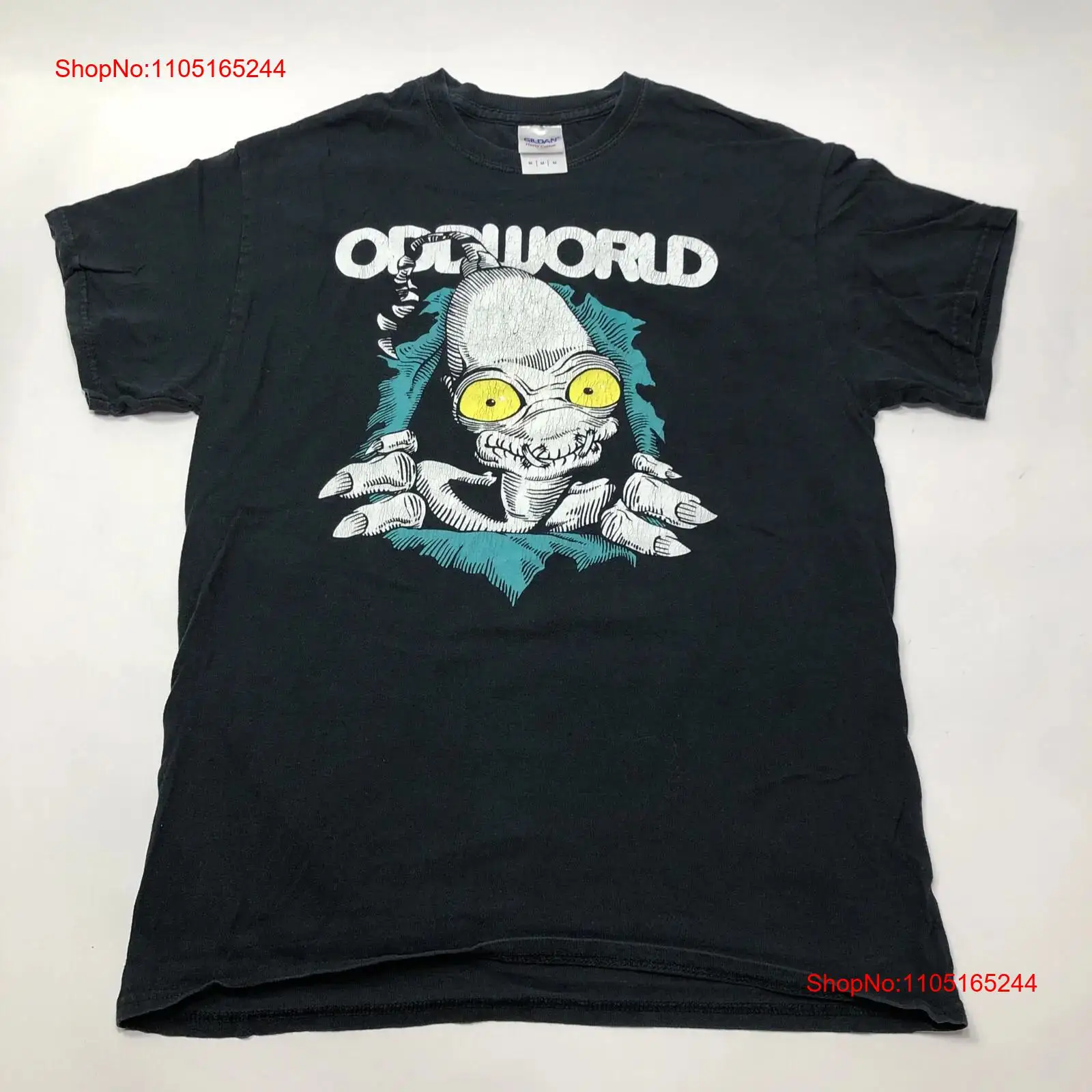Vintage Fashion Game - Oddworld Abe Винтажная футболка с видеоиграми,