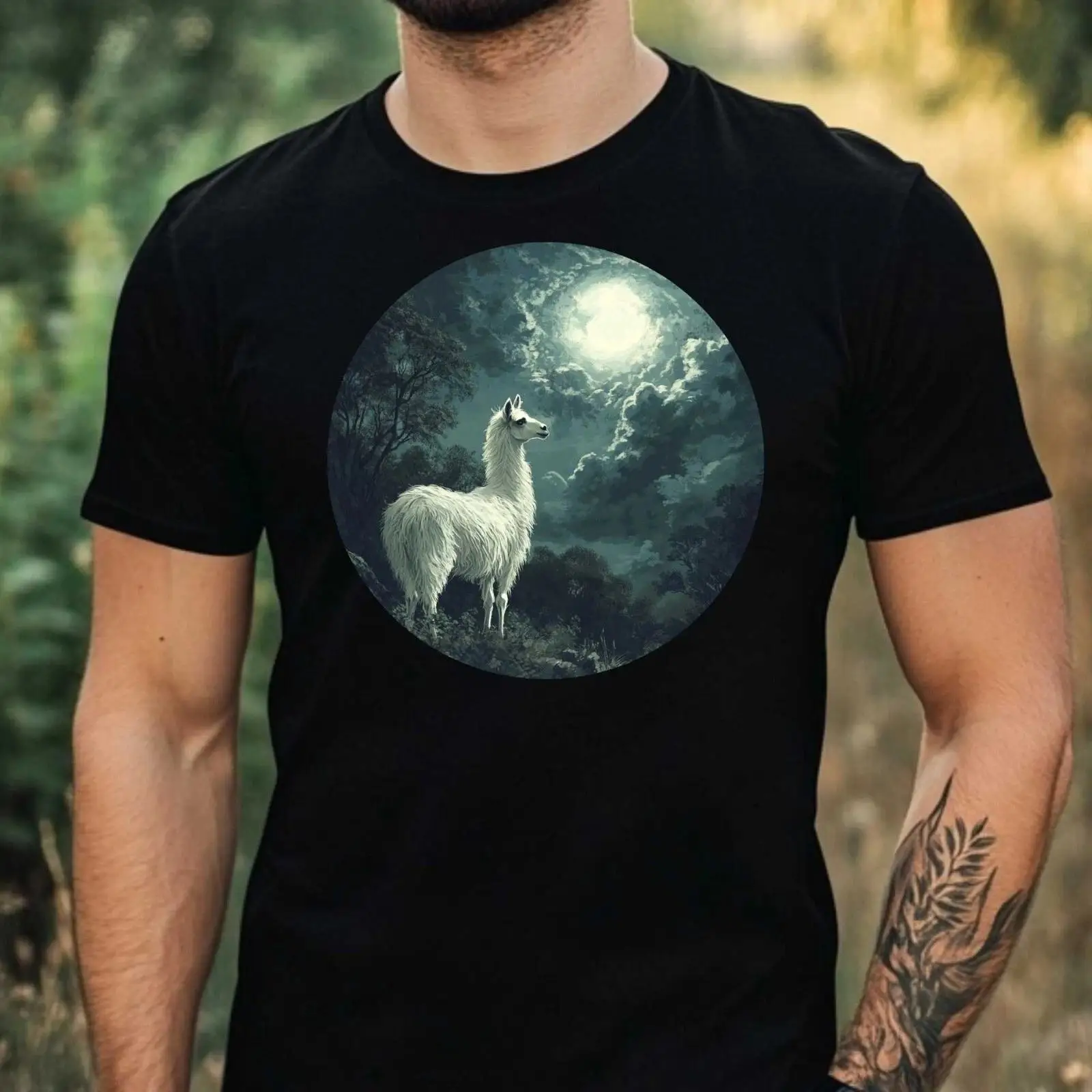 Vintage Fashion Herren - Футболка мужская из альпаки с принтом