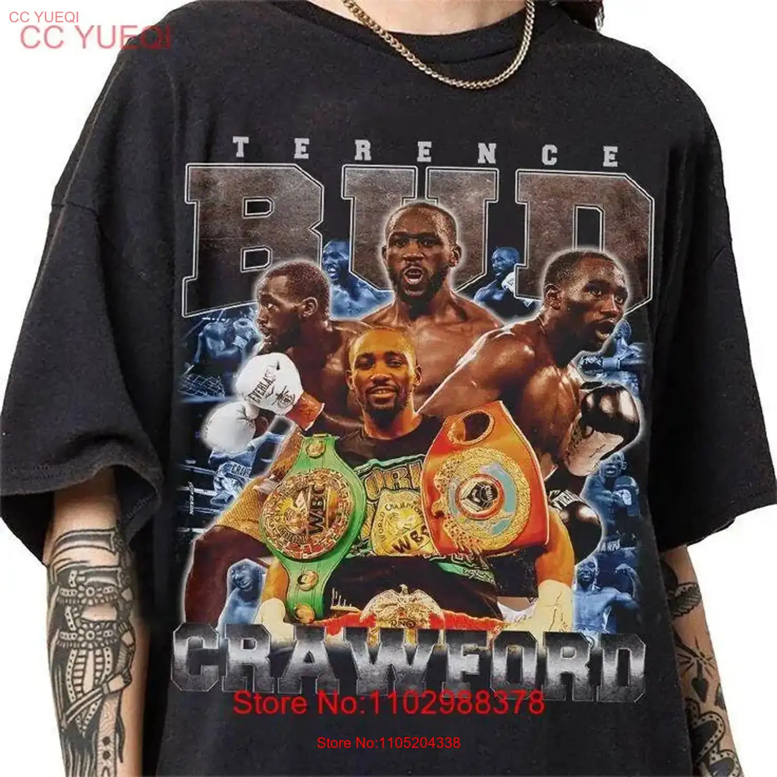 Vintage Fashion Style Men - Terence Crawford винтажная футболка в стиле