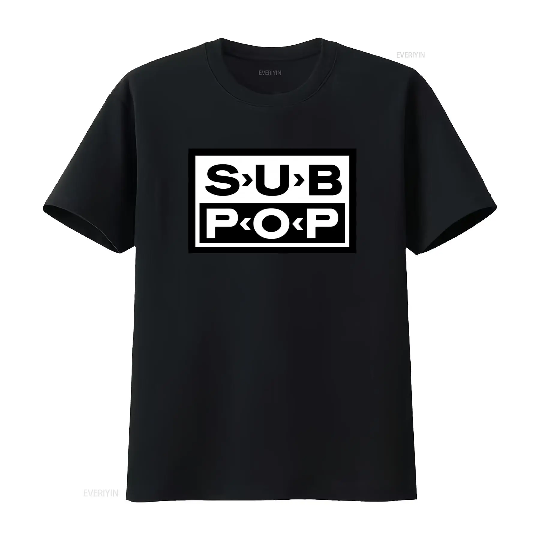 Футболка с логотипом Sub Pop,  – обзор и цена Vintage Fashion Style Men