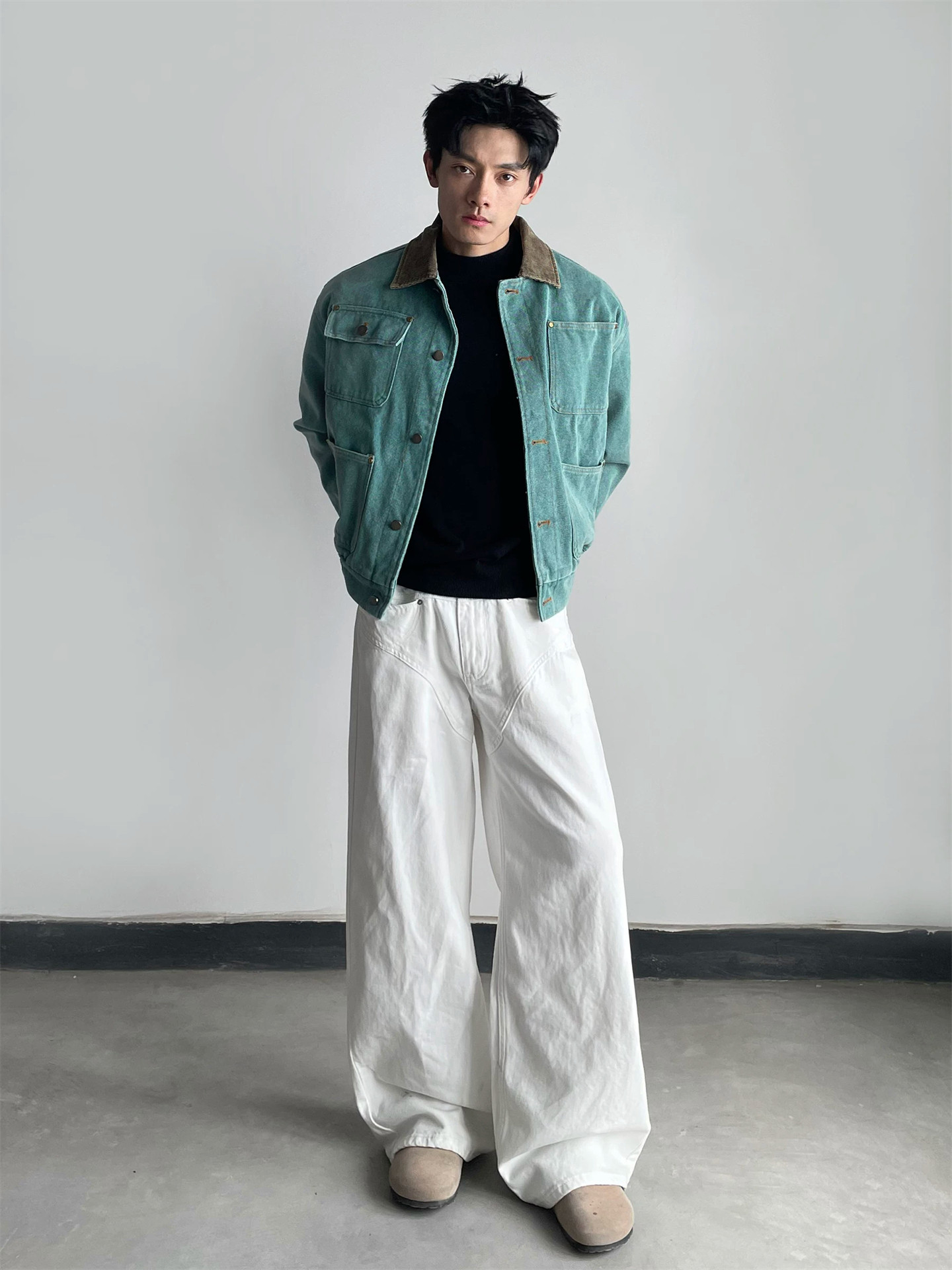 Новая винтажная джинсовая курт – обзор и цена Vintage Fashion Style Men