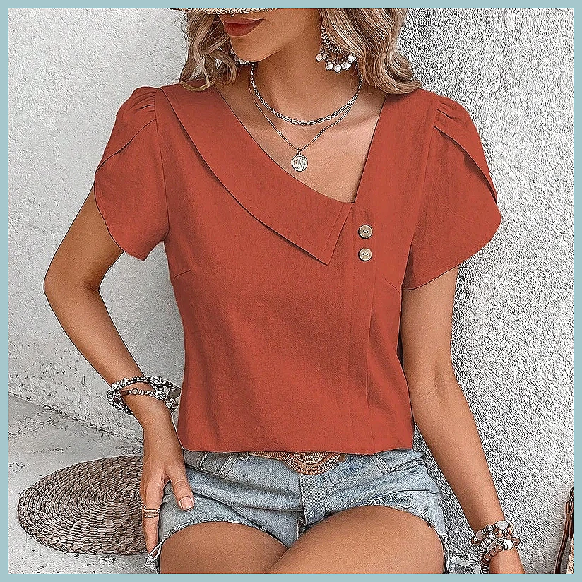 Летняя винтажная однотонная бл – обзор и цена Vintage Fashion